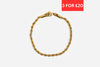 3mm Rope Bracelet - Gold