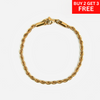 3mm Rope Bracelet - Gold