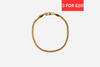 3mm Miami Cuban Bracelet - Gold