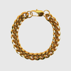 12mm Miami Cuban Bracelet - Gold