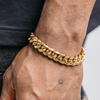 12mm Miami Cuban Bracelet - Gold