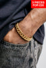 12mm Miami Cuban Bracelet - Gold