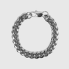 12mm Miami Cuban Bracelet - Silver