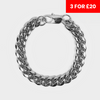 12mm Miami Cuban Bracelet - Silver