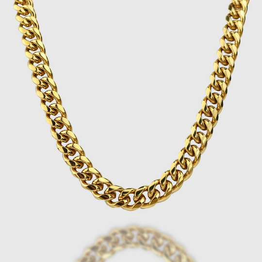 12mm Miami Cuban Chain - Gold