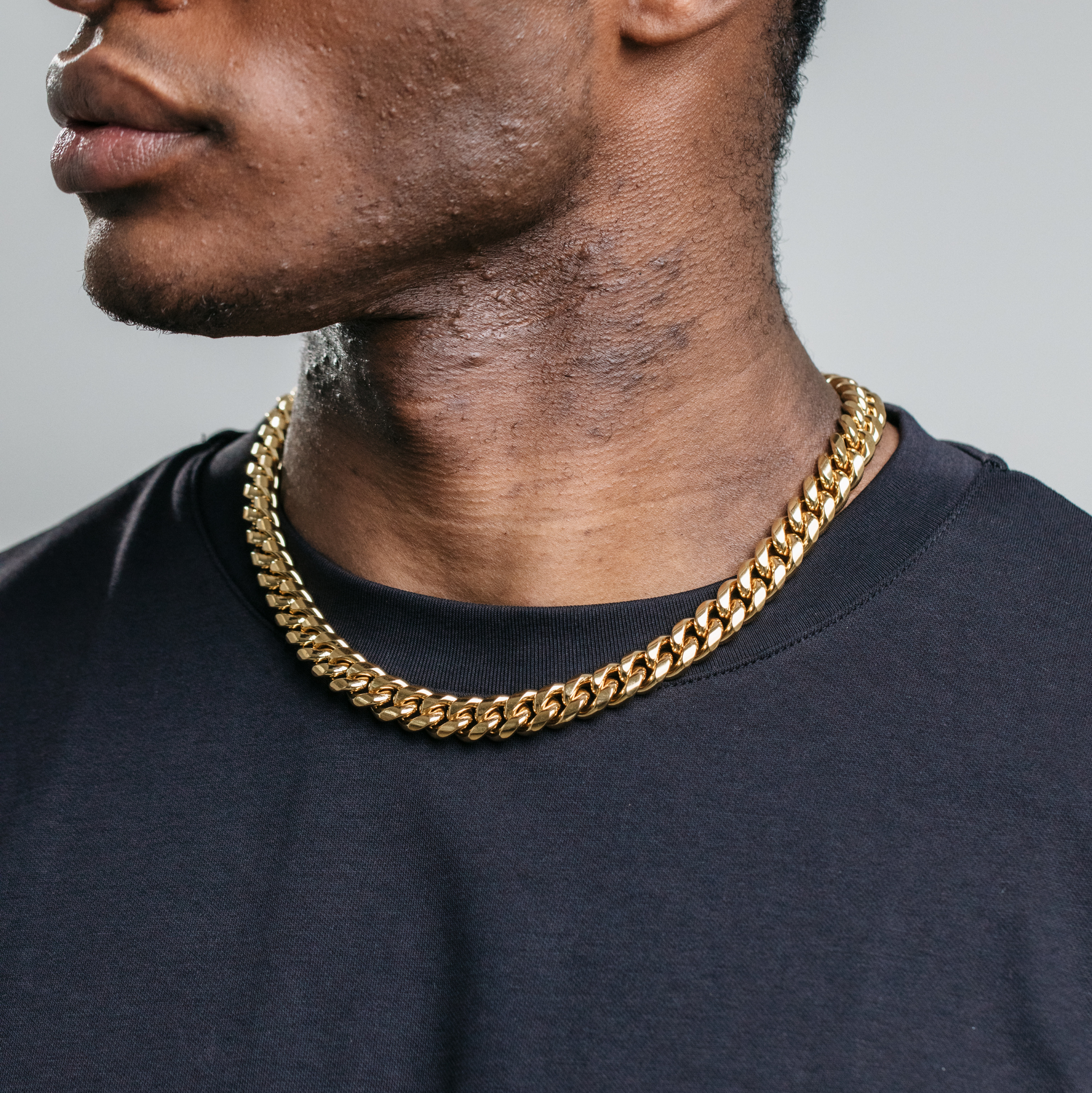 12mm Miami Cuban Chain - Gold