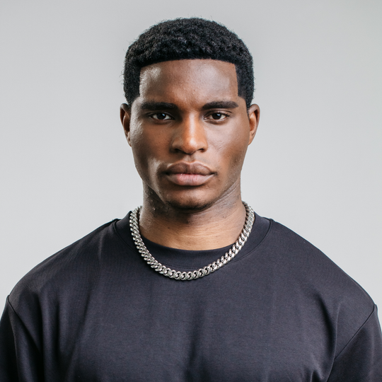 12mm Miami Cuban Chain- Silver