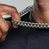 12mm Miami Cuban Chain- Silver