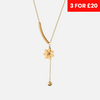 SMALL DAISy exquisite collarbone chain necklace - GOLD