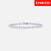 3MM TENNIS BRACELET - SILVER