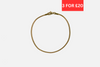 2mm Snake Bracelet - Gold