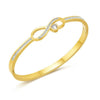 CRYSTAL HEART BRACELET - GOLD