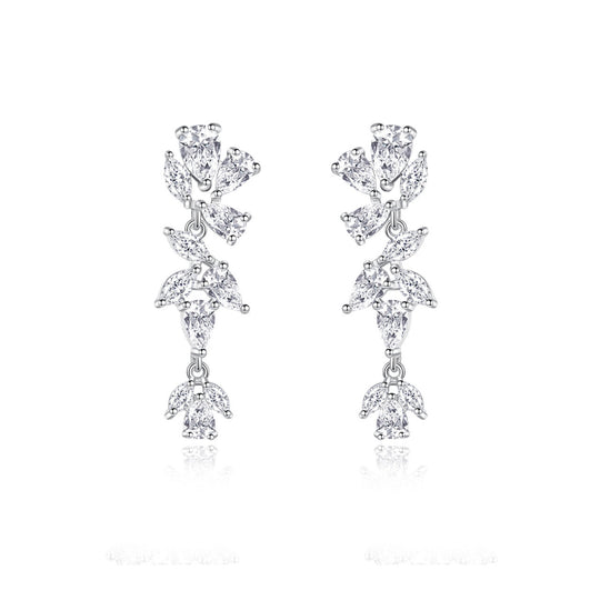 Luxury cut marquisTe earring - SILVER