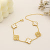 CLOVER Stone BRACELET - GOLD