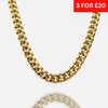 12mm Miami Cuban Chain - Gold