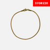 2mm Snake Bracelet - Gold