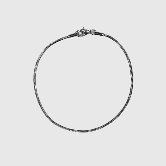 2mm Snake Bracelet - Silver
