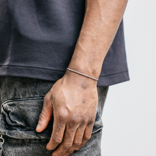 2mm Snake Bracelet - Silver