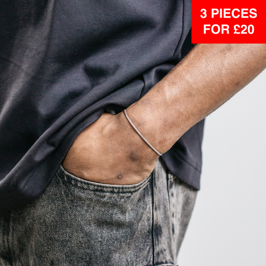 2mm Snake Bracelet - Silver