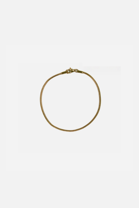 2mm Snake Bracelet - Gold