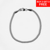 3mm Miami Cuban Bracelet - Silver