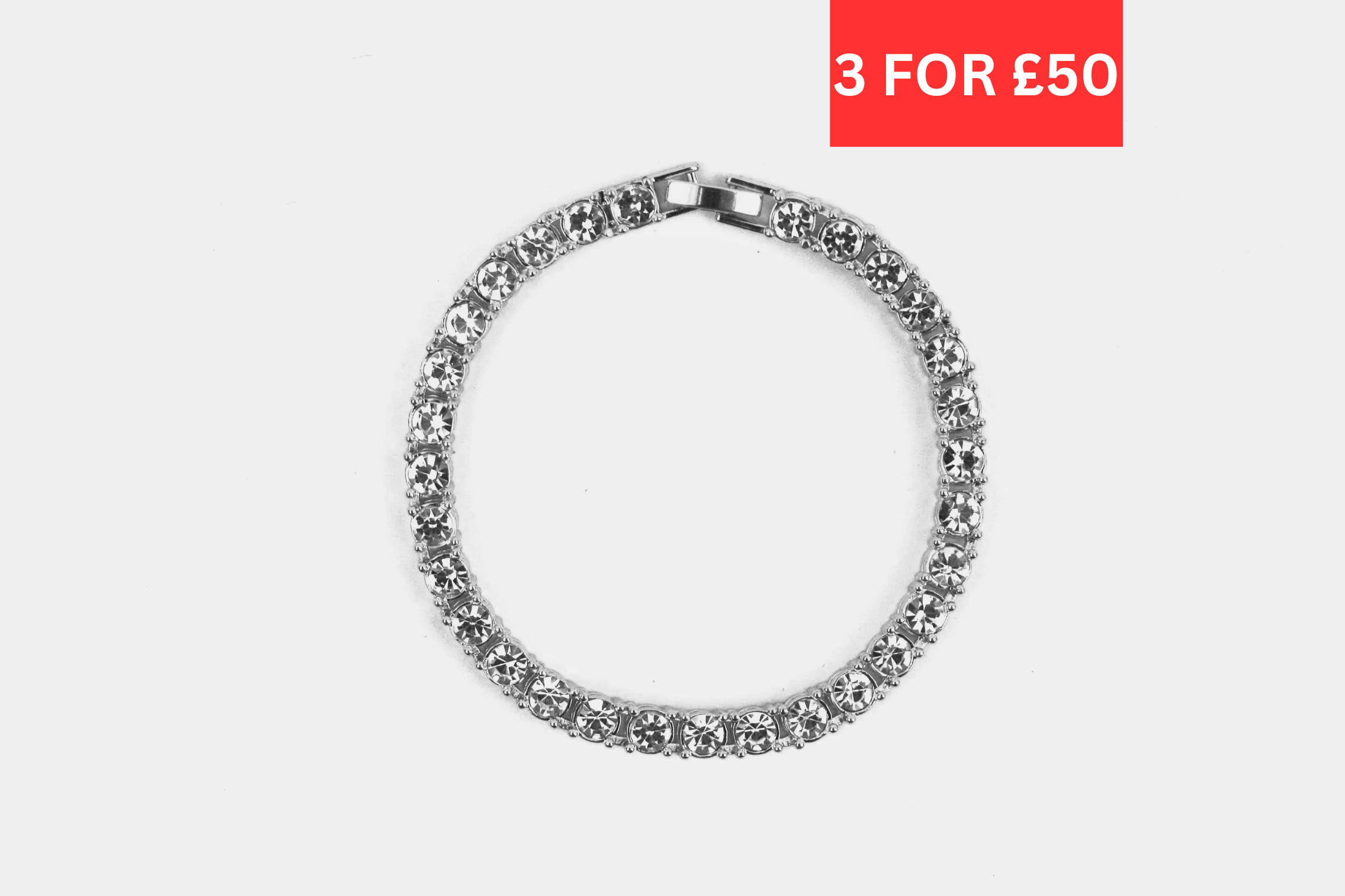 5mm Tennis Bracelet - Silver