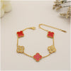 CLOVER Stone BRACELET - GOLD