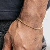 3mm Miami Cuban Bracelet - Gold