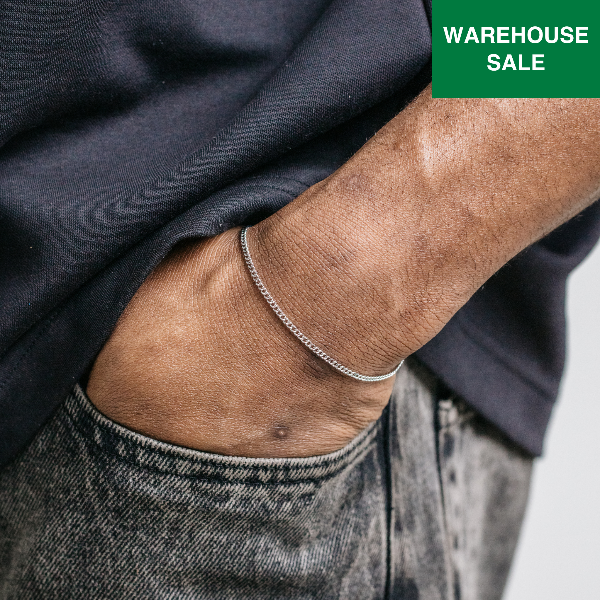 3mm Miami Cuban Bracelet - Silver
