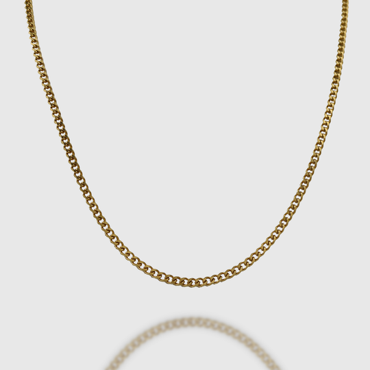 3mm Miami Cuban Chain - Gold
