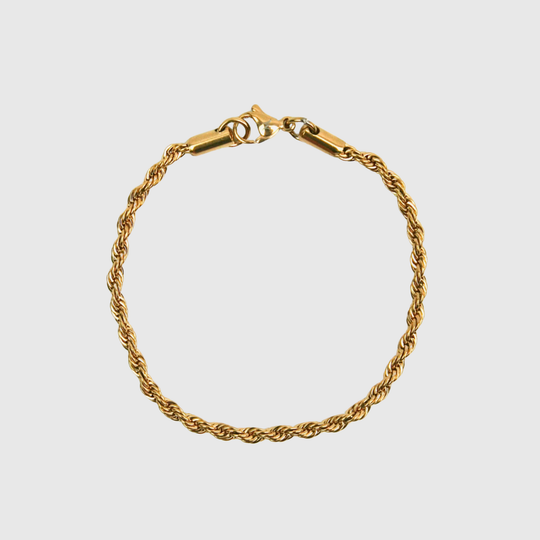 3mm Rope Bracelet - Gold