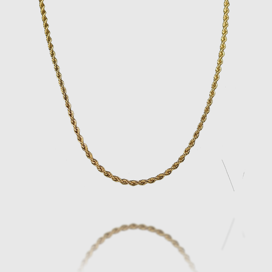 3mm Rope Chain - Gold