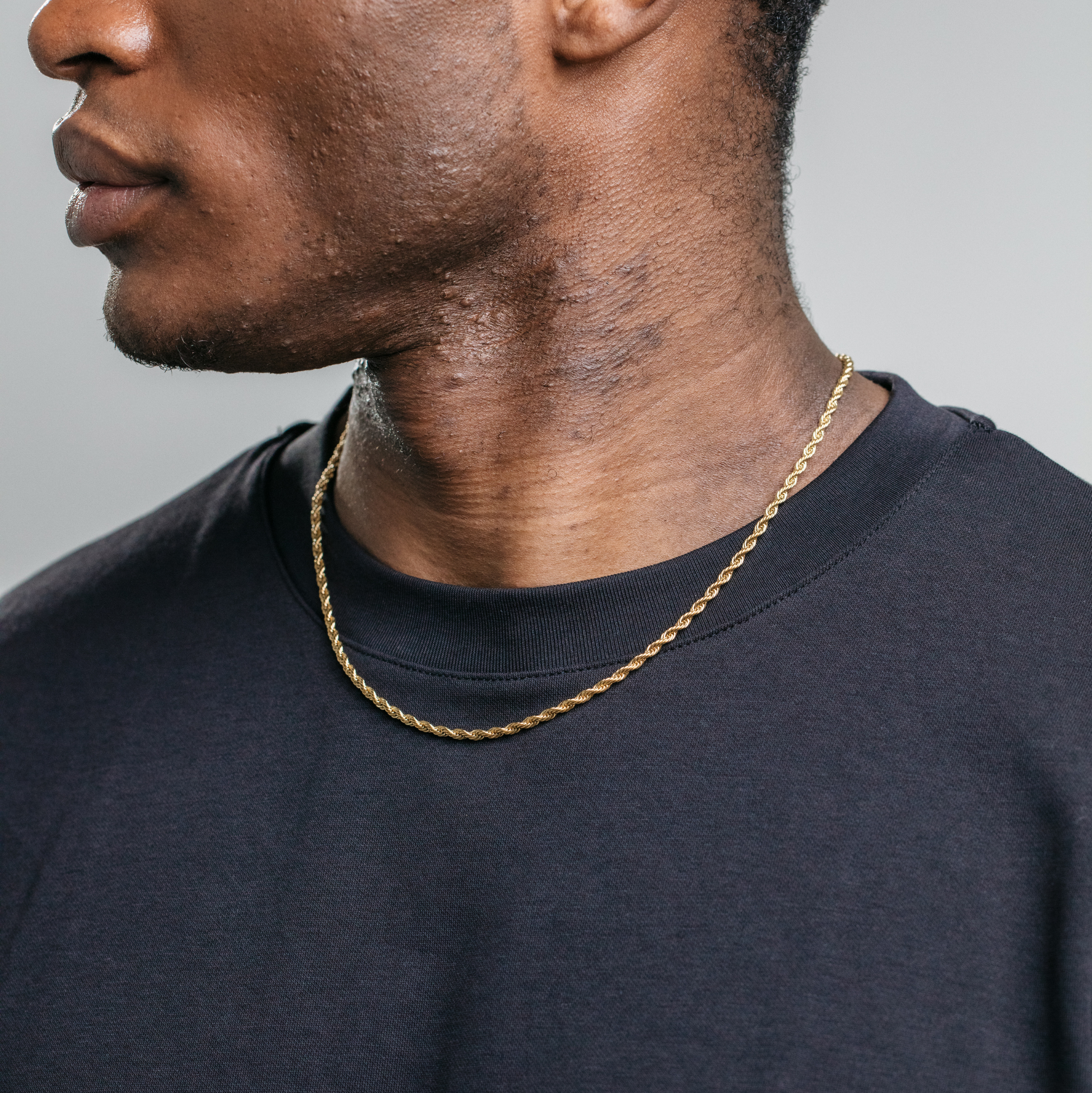 3mm Rope Chain - Gold