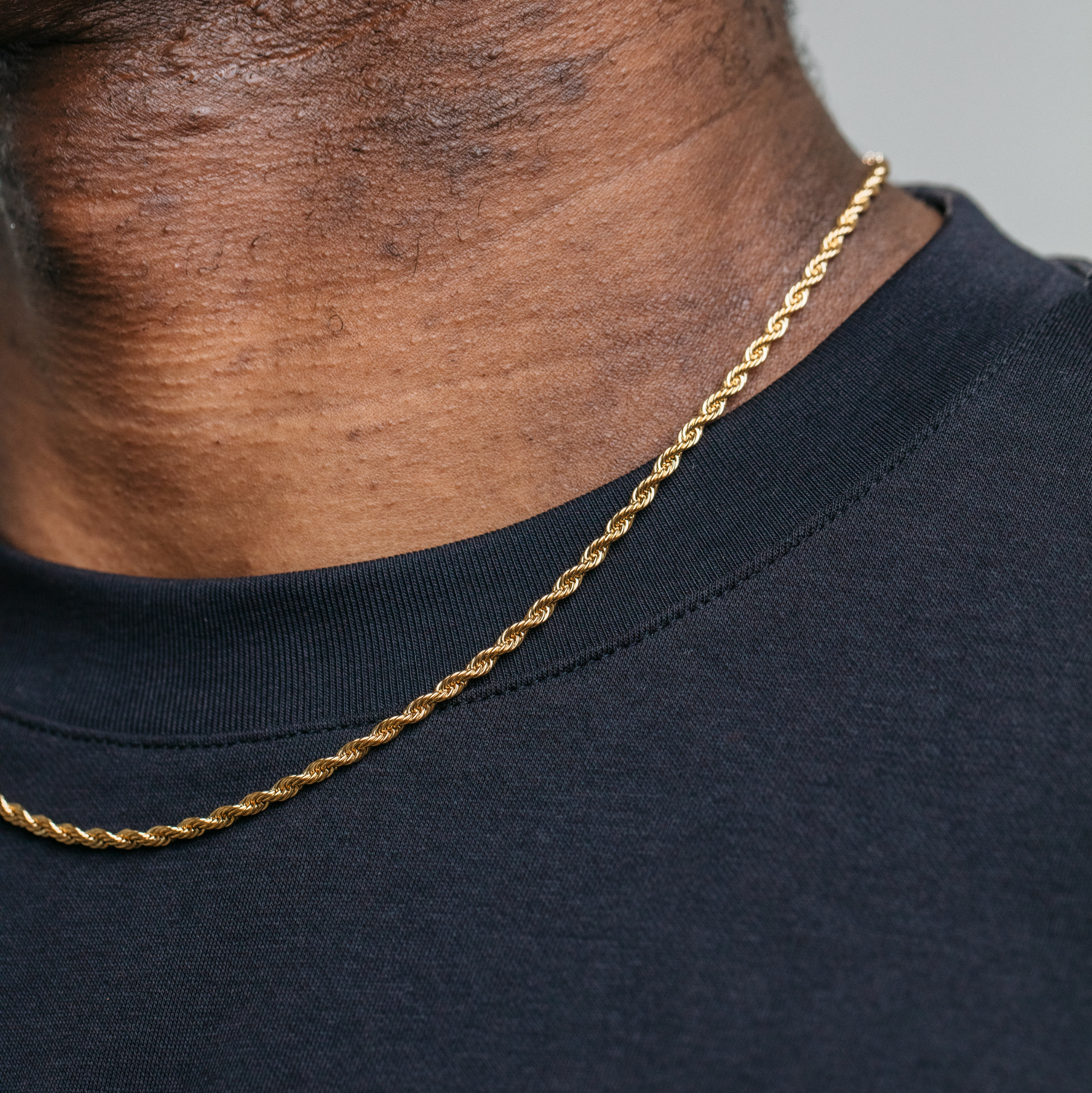 3mm Rope Chain - Gold