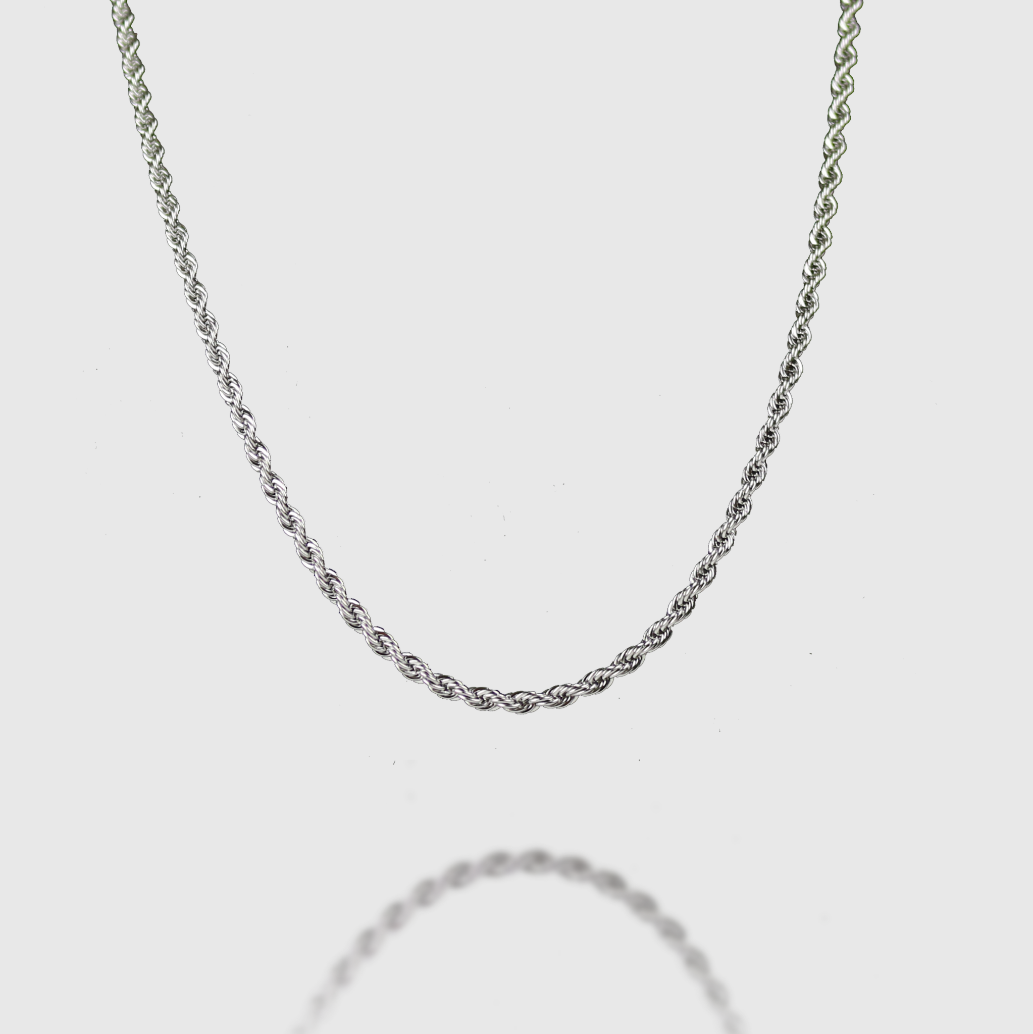3mm Rope Chain- Silver