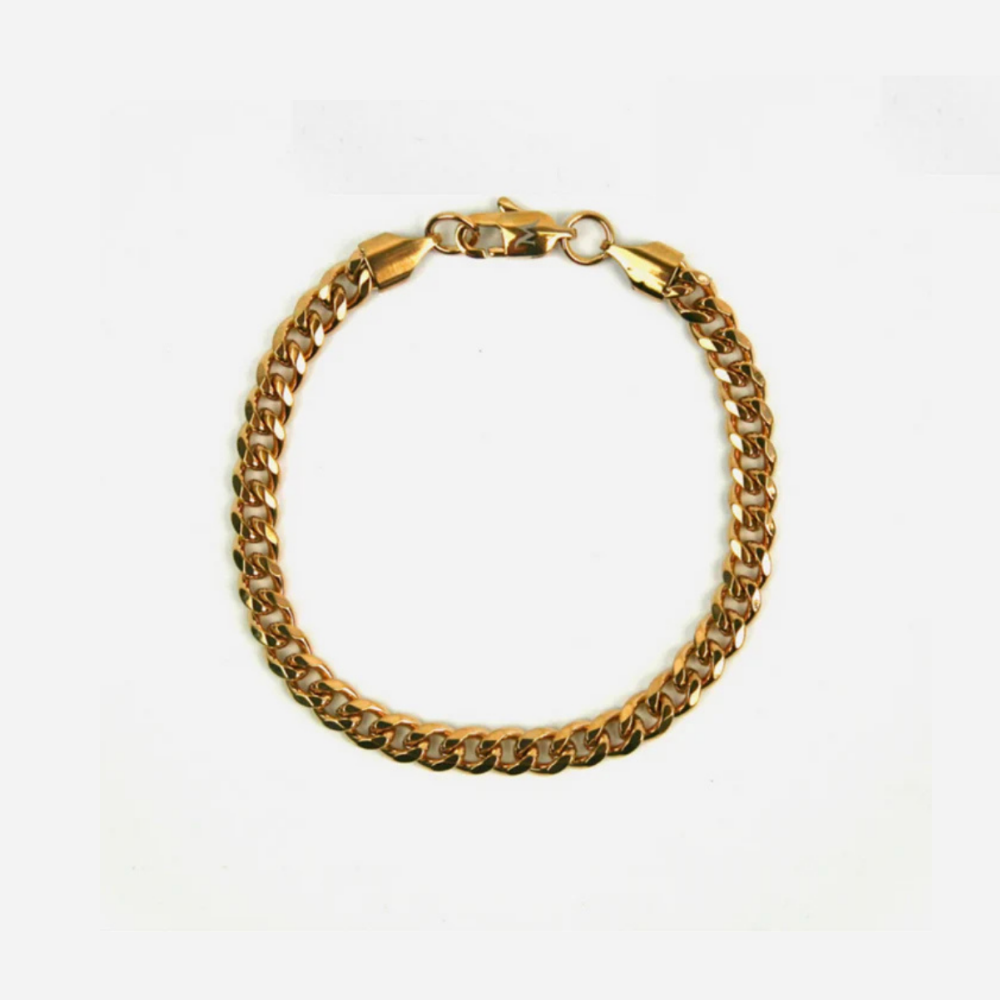 5mm Miami Cuban Bracelet - Gold