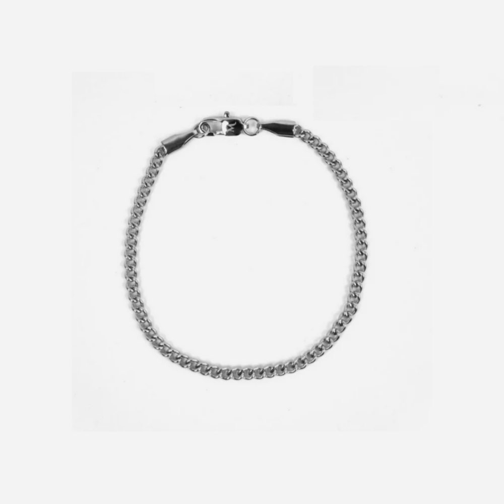 3mm Miami Cuban Bracelet - Silver