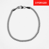 3mm Miami Cuban Bracelet - Silver