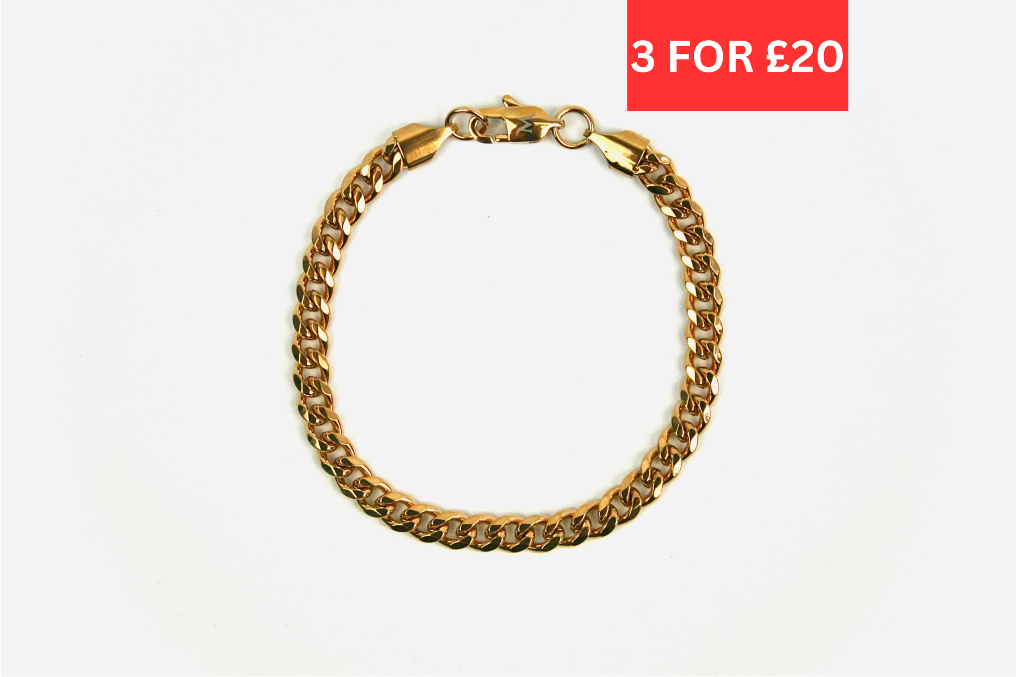 5mm Miami Cuban Bracelet - Gold