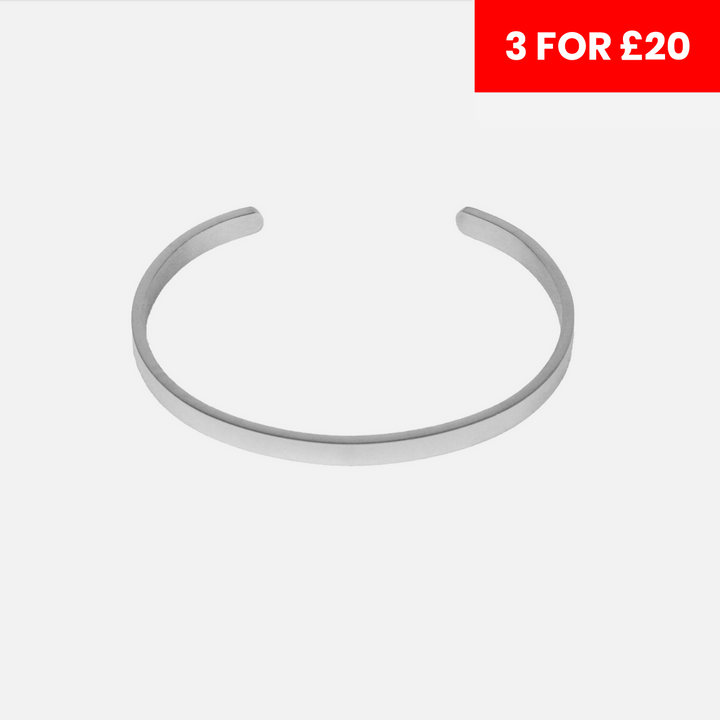 5mm Classic Cuff - Silver