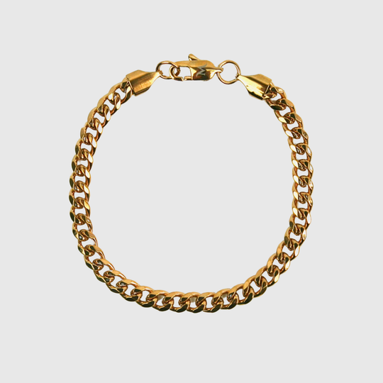 5mm Miami Cuban Bracelet - Gold
