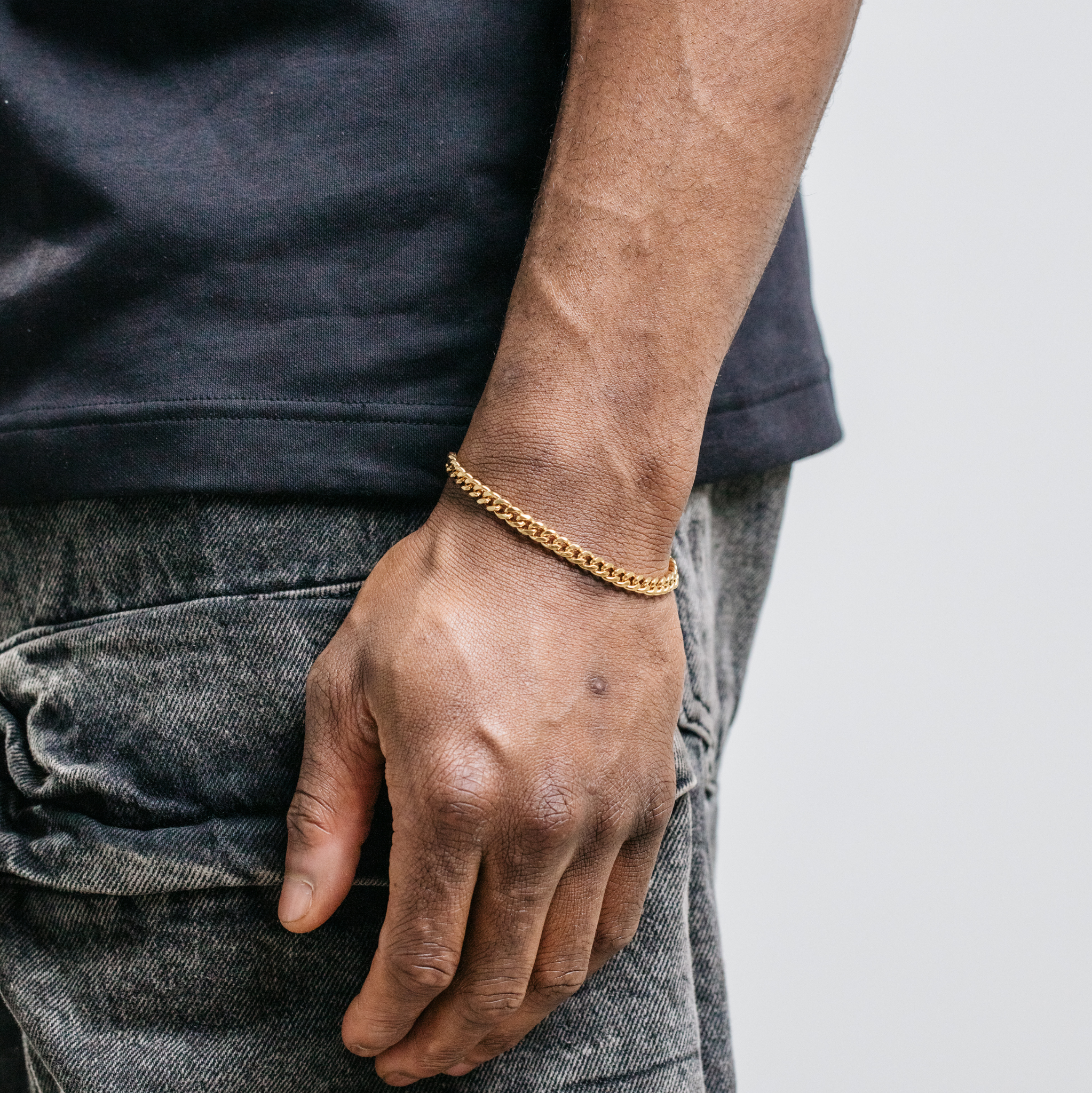 5mm Miami Cuban Bracelet - Gold