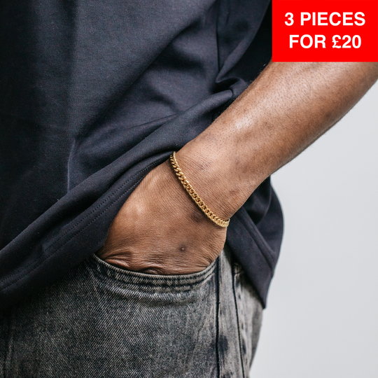 5mm Miami Cuban Bracelet - Gold