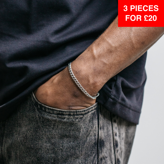 5mm Miami Cuban Bracelet - Silver