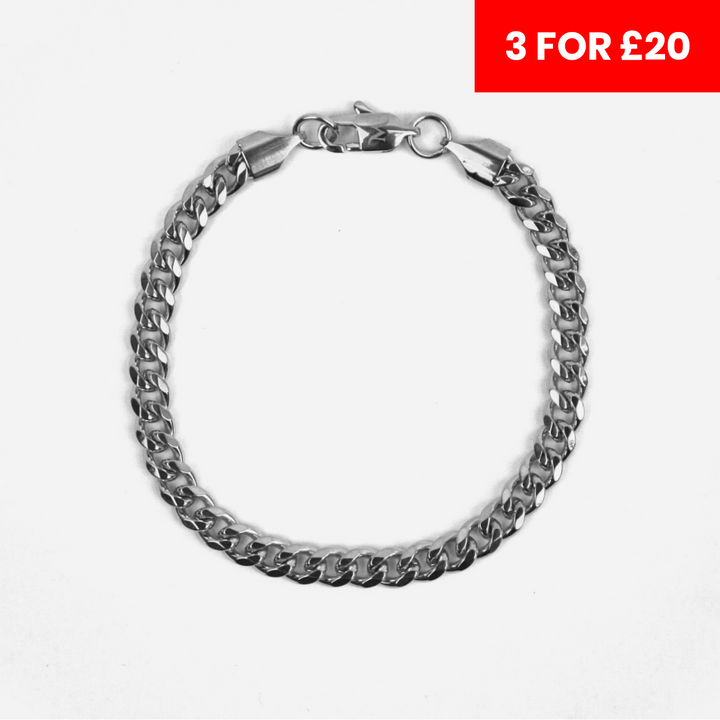 5mm Miami Cuban Bracelet - Silver