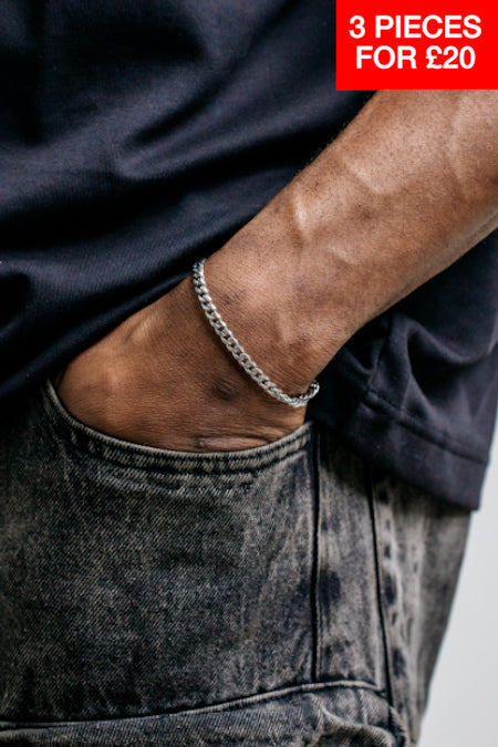 5mm Miami Cuban Bracelet - Silver