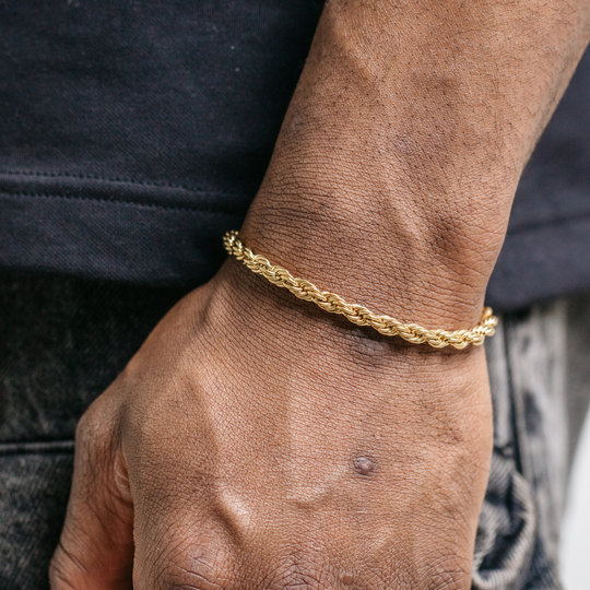 5mm Rope Bracelet - Gold