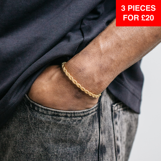 5mm Rope Bracelet - Gold