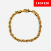 5mm Rope Bracelet - Gold