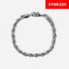 5mm Rope Bracelet - Silver